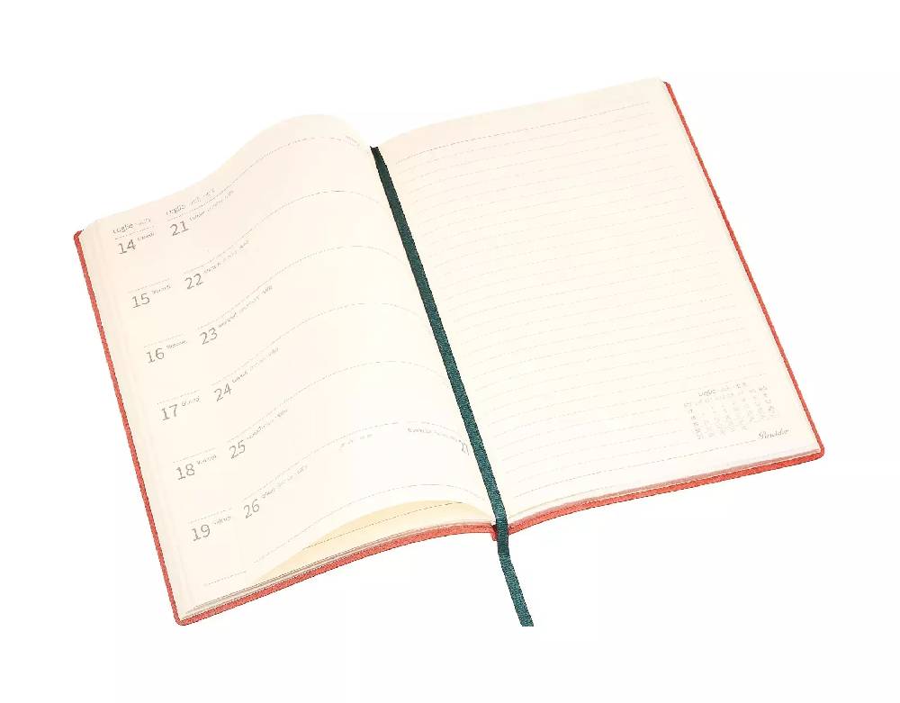 Pineider Agende Settimanale Milano 18 mesi- 14,5x21 cm Qualità Garantita