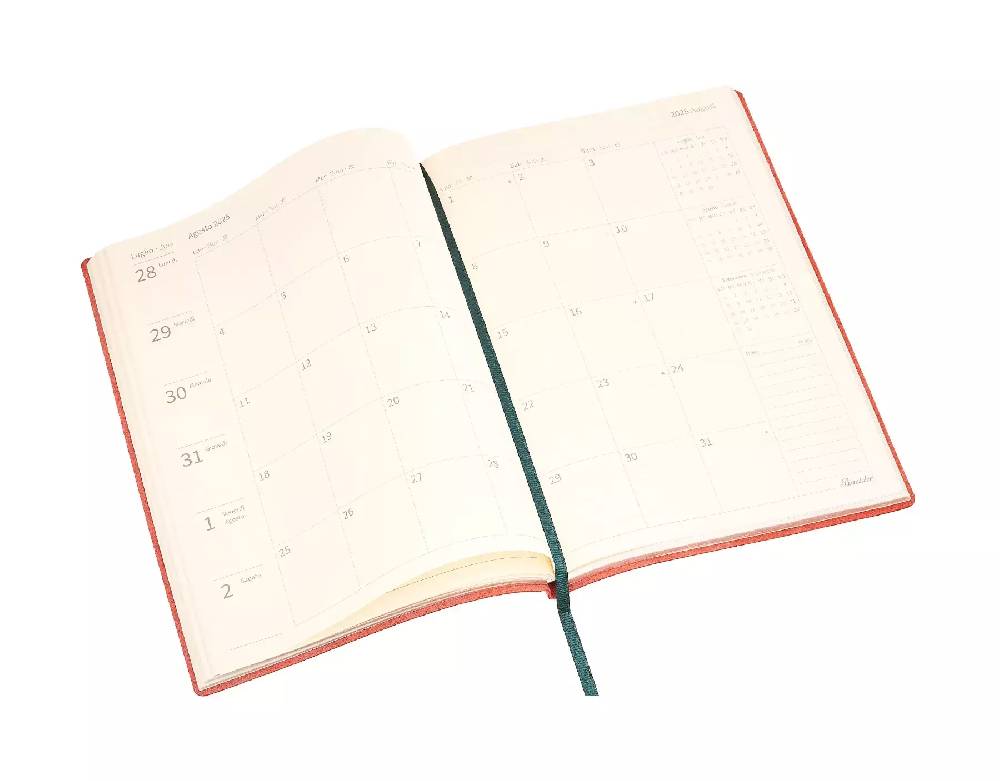Pineider Agende Settimanale Milano 18 mesi- 14,5x21 cm Qualità Garantita