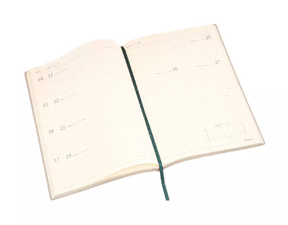 Pineider Agenda Settimanale Milano 2025 in Canvas - 17x24 cm Comprare a buon mercato