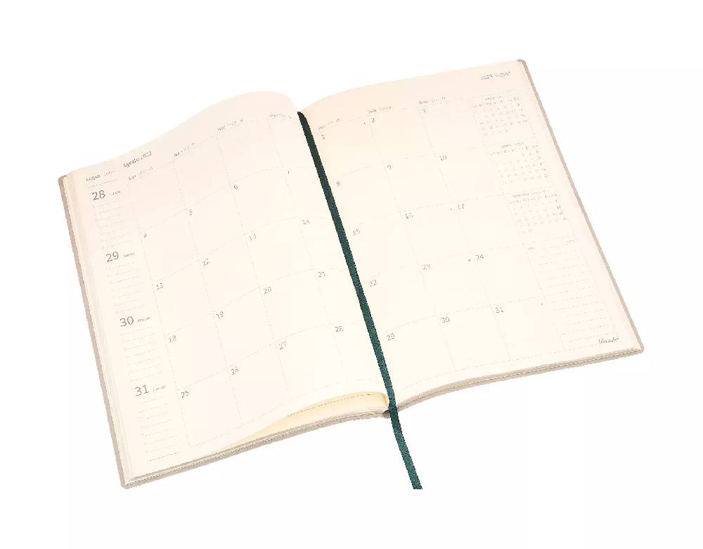 Pineider Agenda Settimanale Milano 2025 in Canvas - 17x24 cm Comprare a buon mercato