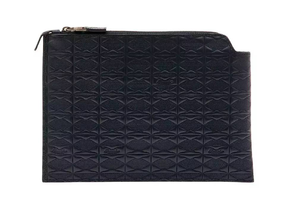 Pineider Pouch Medium in Embossed Empress Prezzo Ridotto