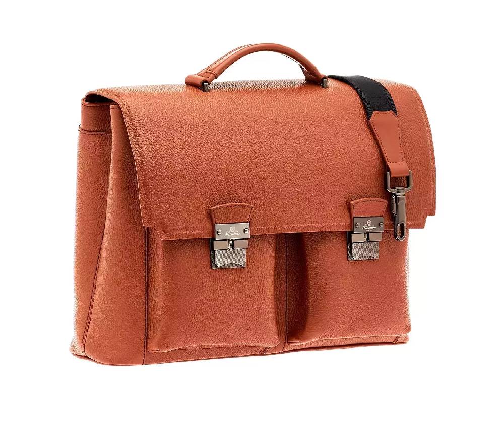 Pineider Double Briefcase in Bottalato Economico