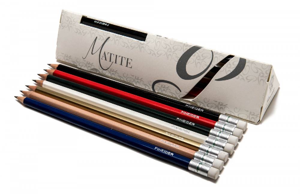 Pineider Set 14 matite in Astuccio In Saldo