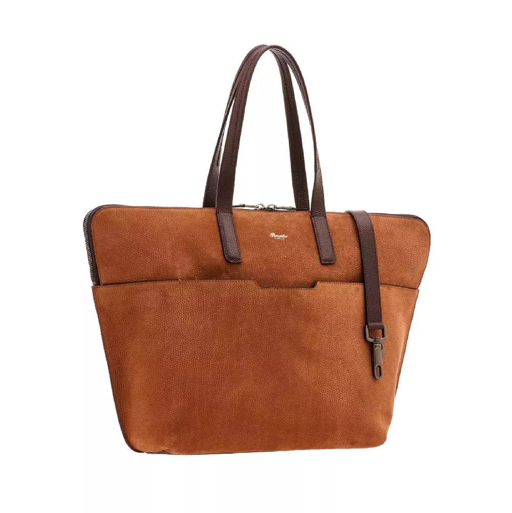 Pineider Saddle Tote Bag in Nabuk Convenienza