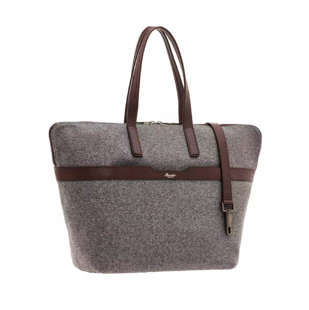Pineider Saddle Tote Bag in Wool Italy
