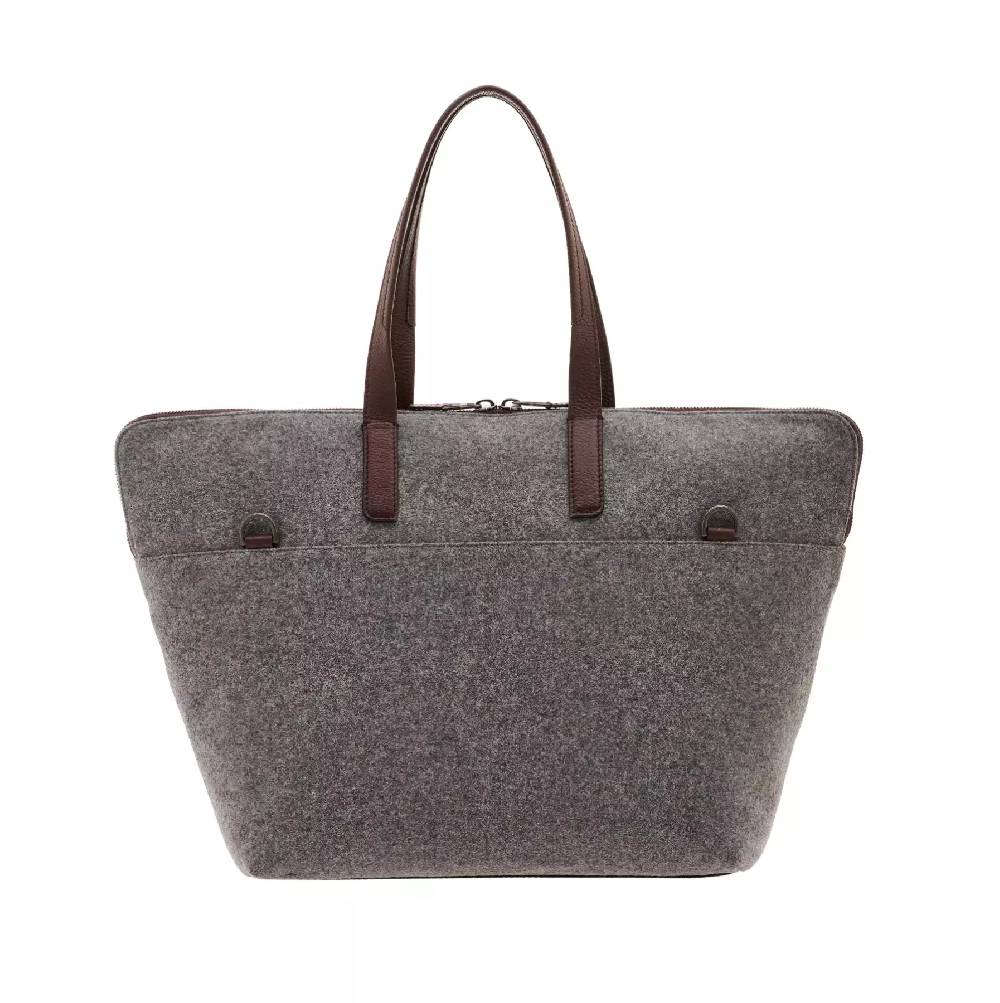 Pineider Saddle Tote Bag in Wool Italy
