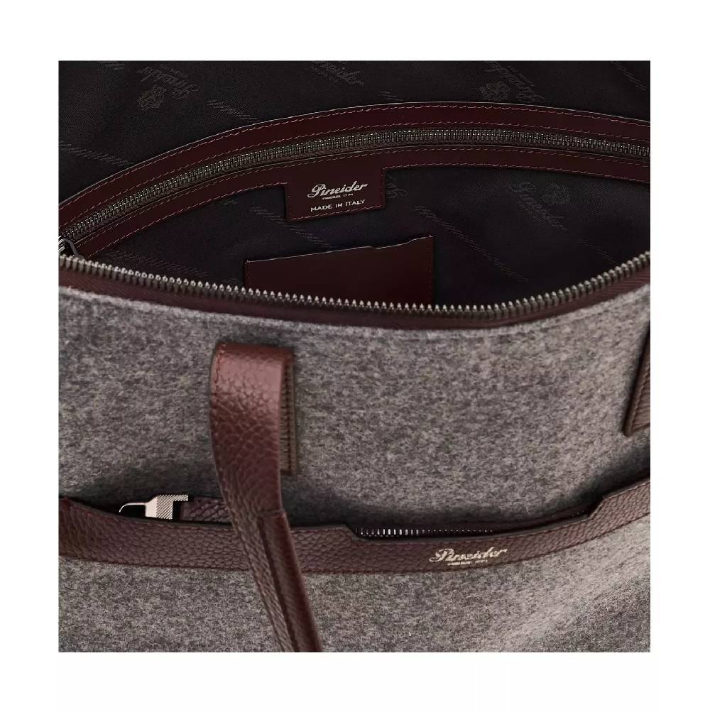 Pineider Saddle Tote Bag in Wool Italy