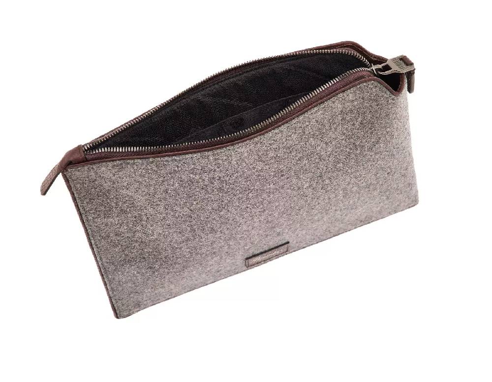 Pineider Pouch Medium in Wool Vendita Economica