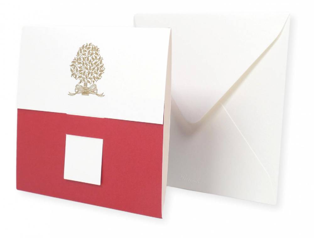 Pineider Christmas Box mix carte e buste In Linea