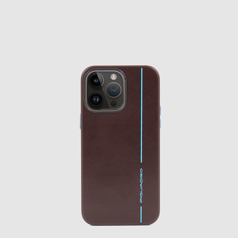 Piquadro Leather case for iPhone® 14 Pro Max 6,7” display 2025
