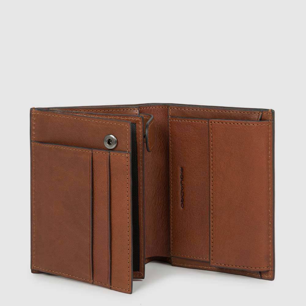 Piquadro Men’s wallet with coin pocket, credit card facilit Sottocosto