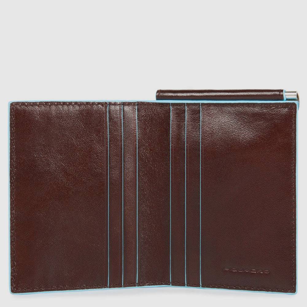 Piquadro Men’s vertical wallet samll with money clip I Più Venduti