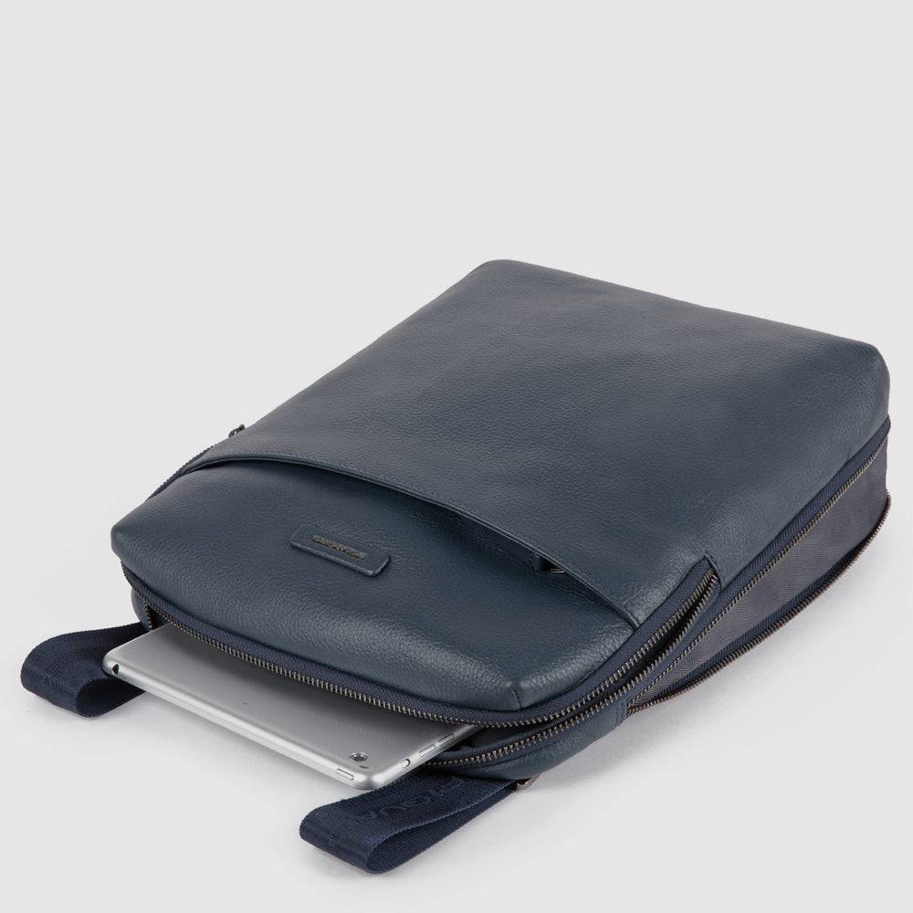 Piquadro Expandable iPad® crossbody bag with front pocket Shopping Online