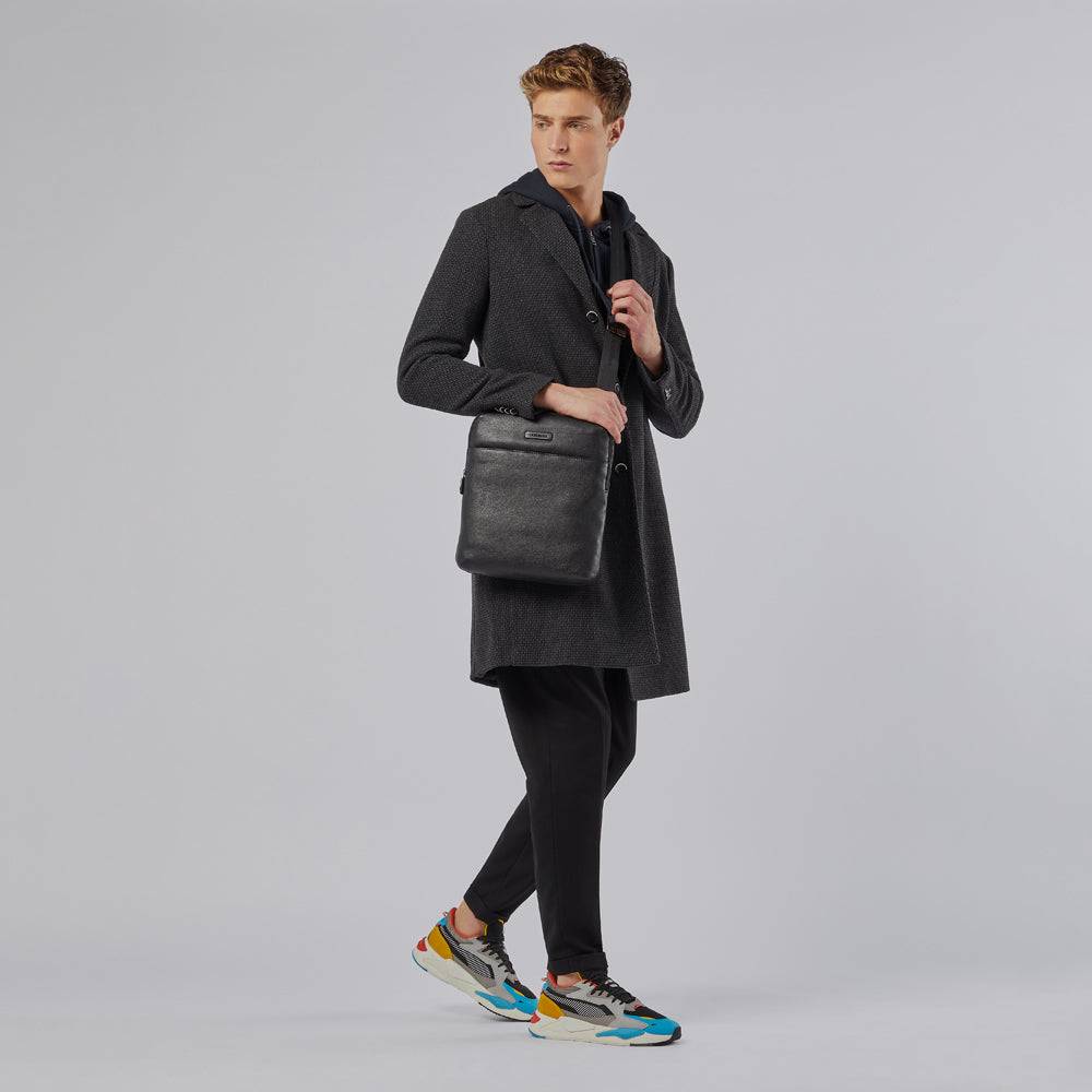 Piquadro Expandable iPad® crossbody bag with front pocket Shopping Online