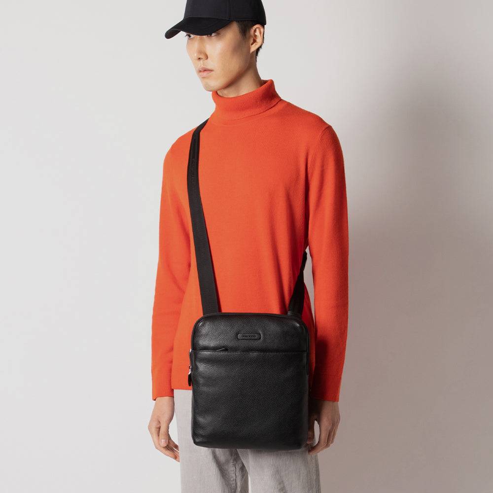 Piquadro Expandable iPad® crossbody bag with front pocket Shopping Online