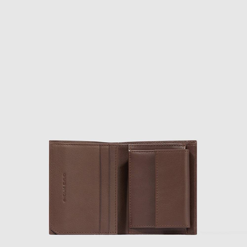 Piquadro Vertical men’s wallet with coin pocket Sottocosto