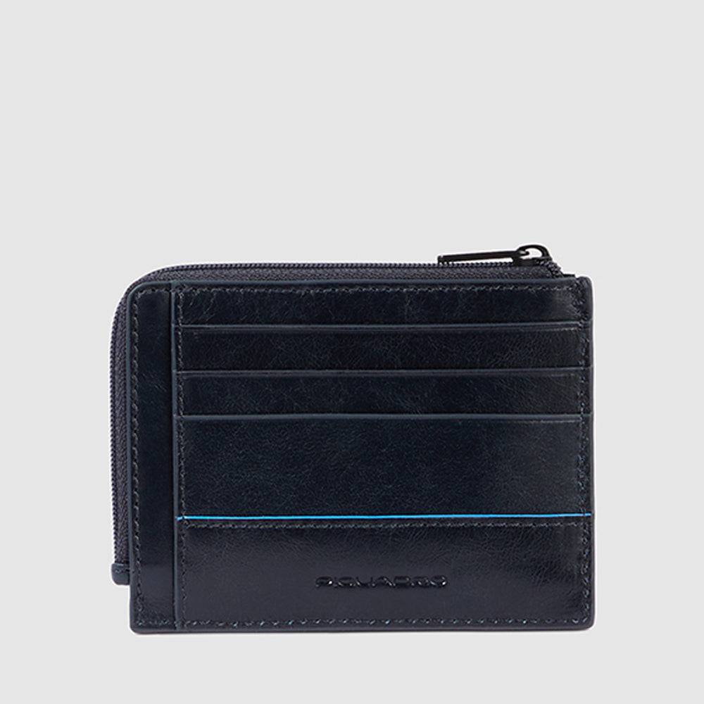 Piquadro Zipper coin pouch with document holder Novità