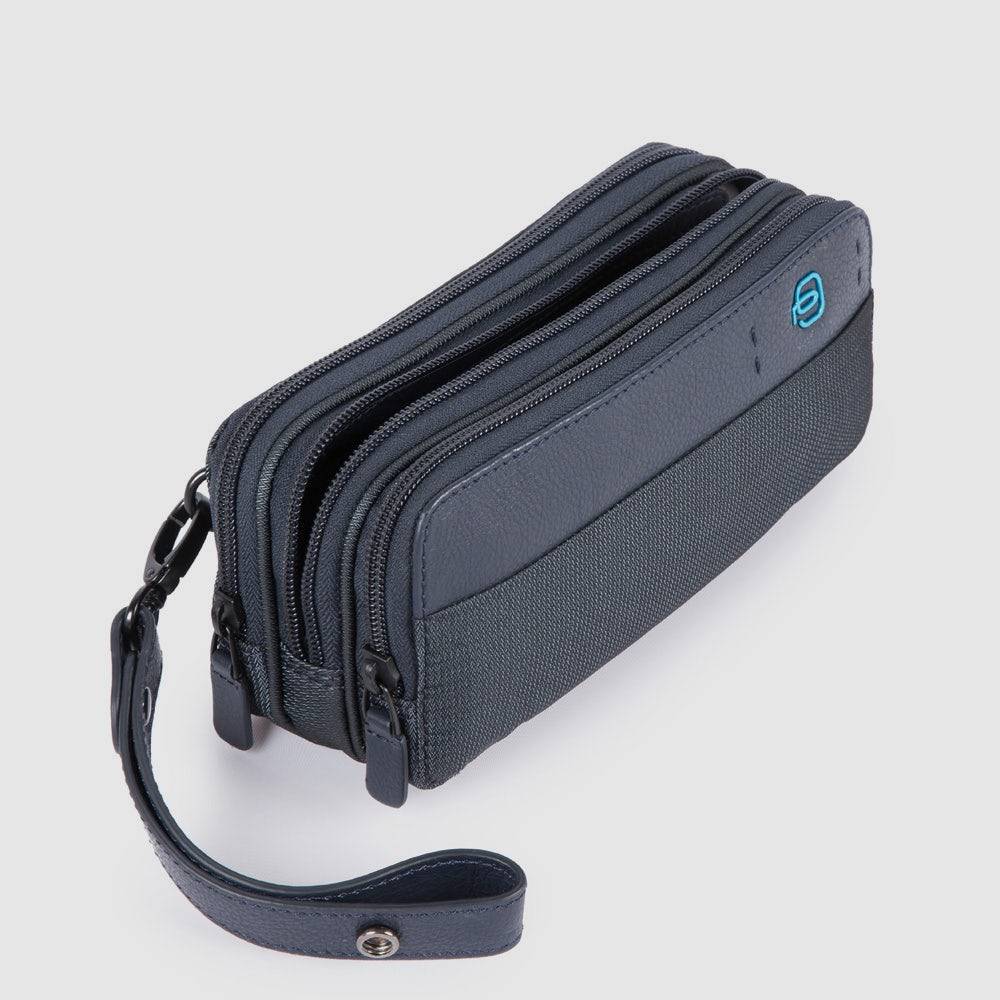 Piquadro Case with three dividers and wrist strap Negozio online di fabbrica
