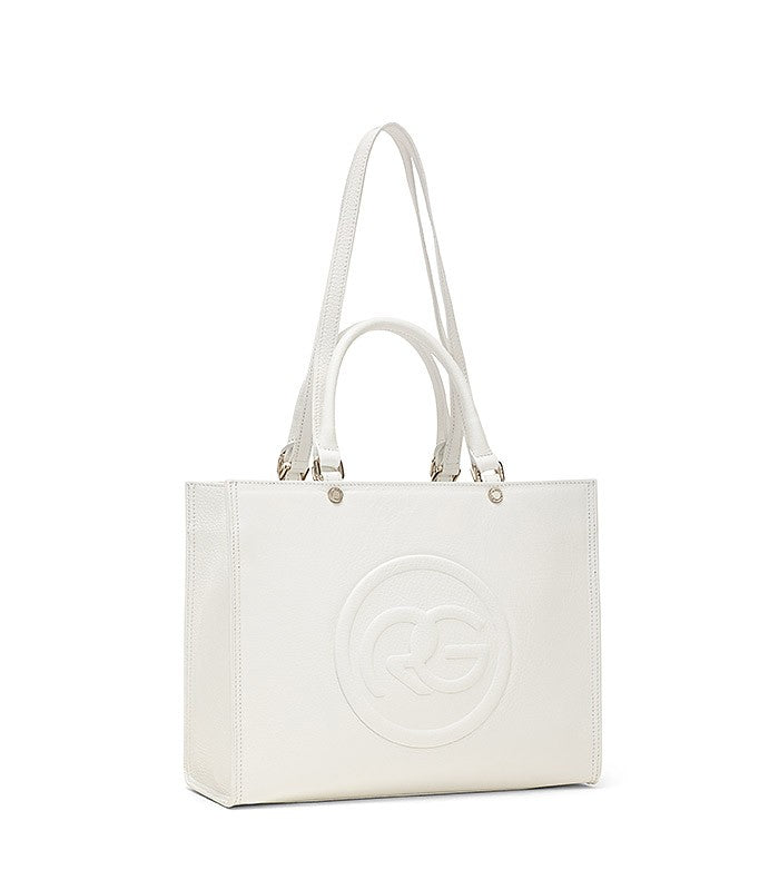 Roberta Gandolfi Roberta Pelle medium Borsa a mano in pelle con doppi spallacci per essere portata a spalla e tramezza Moda