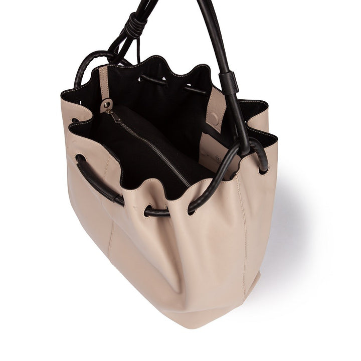 Roberta Gandolfi Gisella Large borsa con doppia portabilità mano o spalla in morbido vitello Fino Al -60%