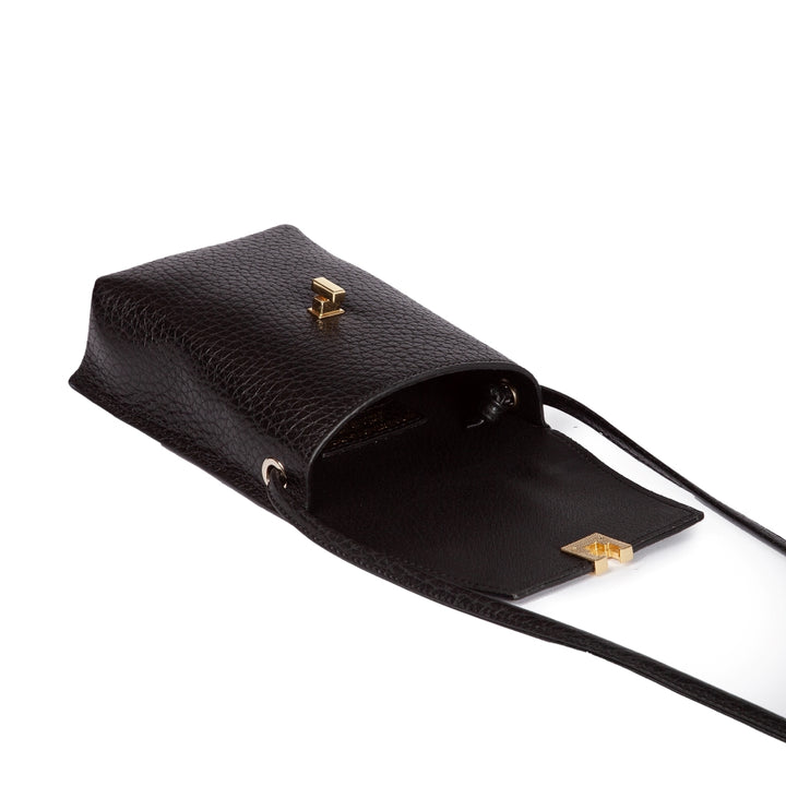 Roberta Gandolfi Elodie minibag and phoneholder in pelle con pratica tasca esterna e tracolla regolabile In Saldo