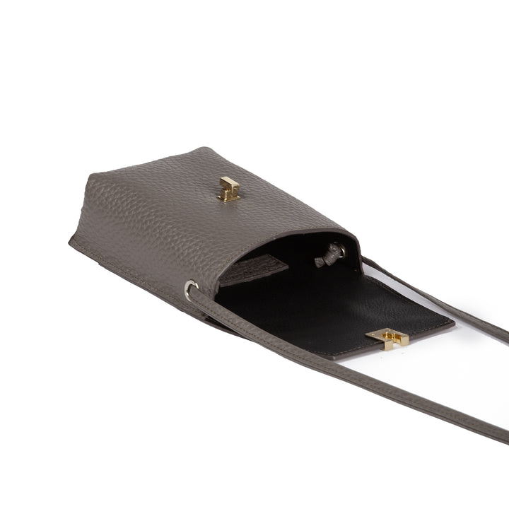 Roberta Gandolfi Elodie minibag and phoneholder in pelle con pratica tasca esterna e tracolla regolabile 2025
