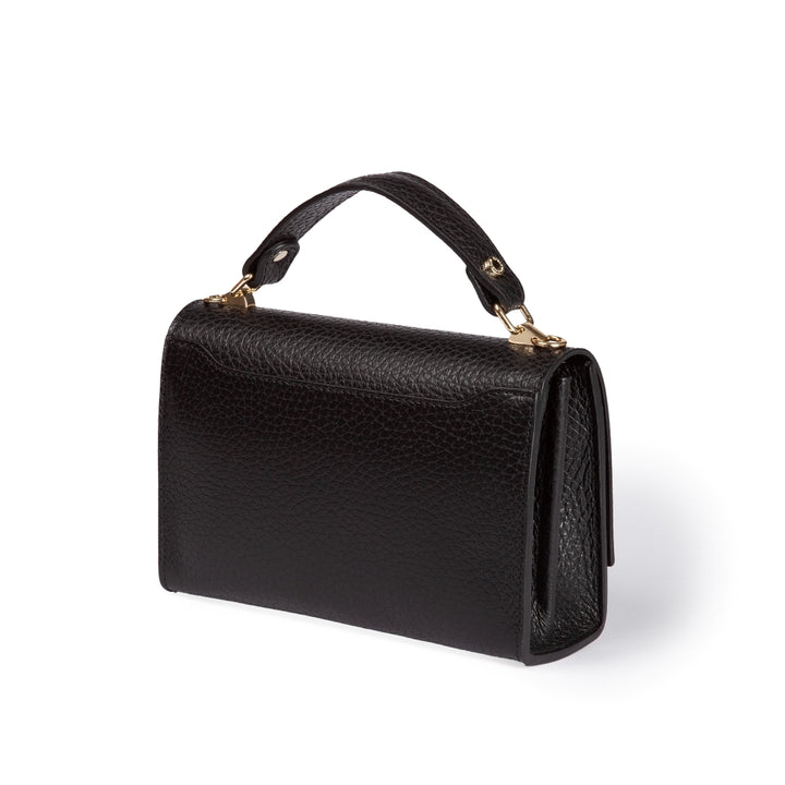 Roberta Gandolfi Elodie compact crossbody borsa in pelle con tramezza interna e tasca esterna con tracolla staccabile e regolabile Italy