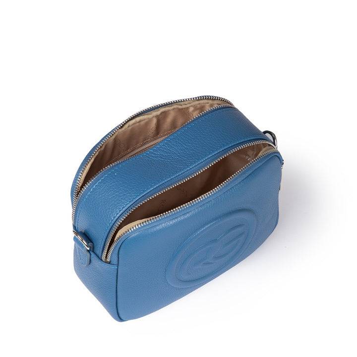 Roberta Gandolfi Roberta Pelle camera e crossbody in pelle con doppio scomparto e tracolla staccabile Promozione