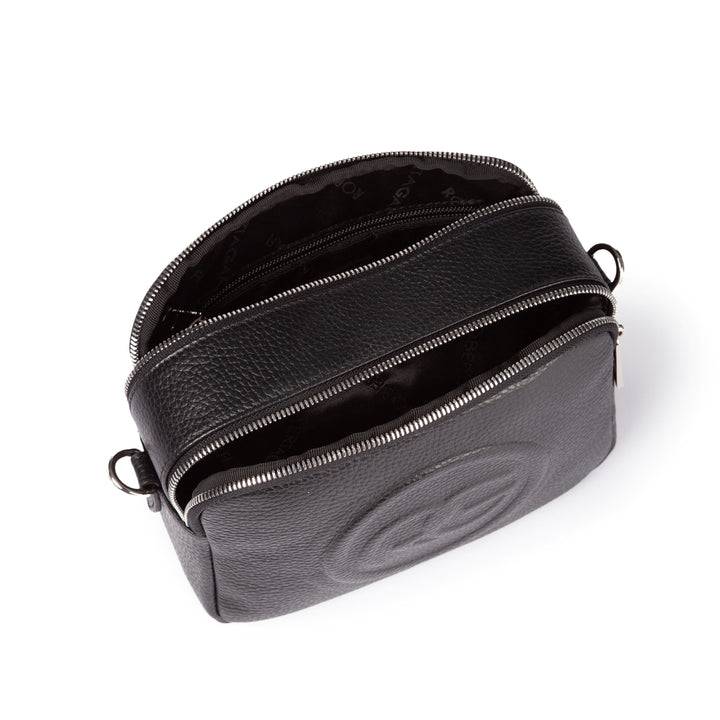 Roberta Gandolfi Roberta Pelle camera e crossbody in pelle con doppio scomparto e tracolla staccabile Soddisfazione Garantita