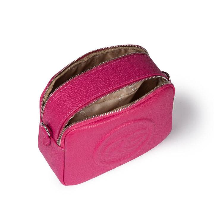 Roberta Gandolfi Roberta Pelle camera e crossbody in pelle con doppio scomparto e tracolla staccabile Negozi Online