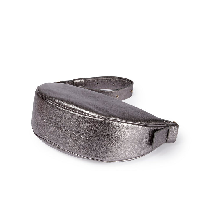 Roberta Gandolfi Micol Banana small cross body in vitello martellato metal con tracolla regolabile Hotsell