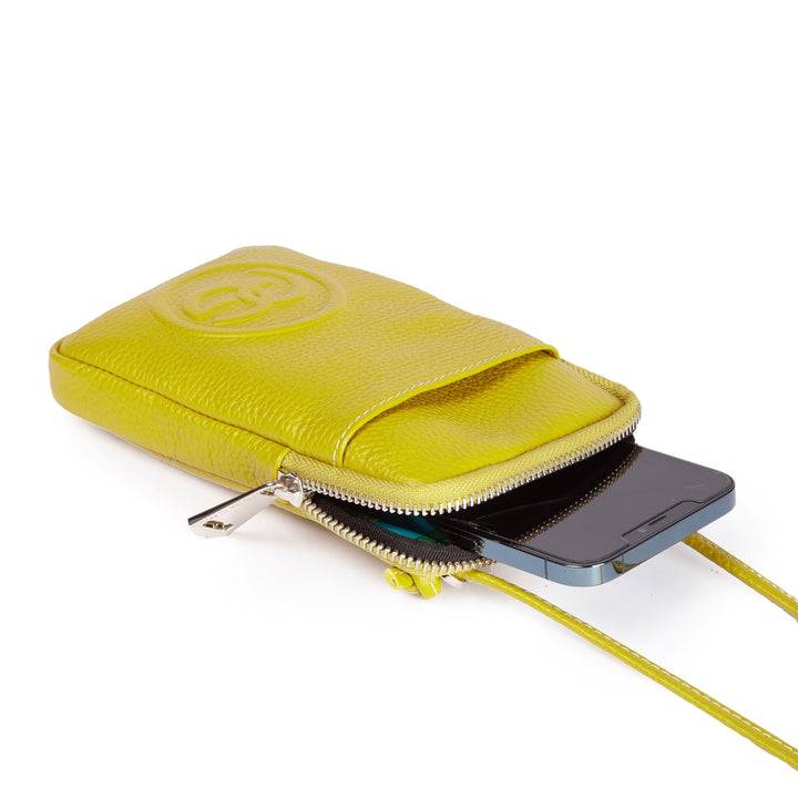 Roberta Gandolfi RG Phone holder in pelle di vitello con tracolla staccabile e regolabile Promozione