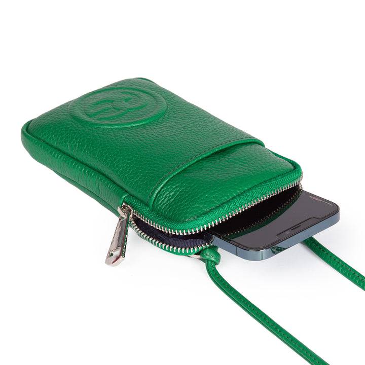 Roberta Gandolfi RG Phone holder in pelle di vitello con tracolla staccabile e regolabile Convenienza