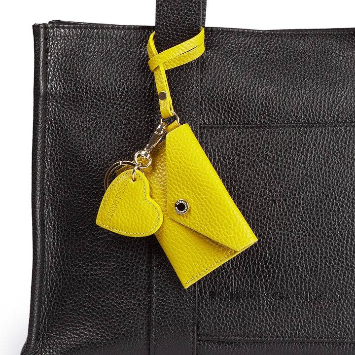 Roberta Gandolfi Tessa shopping in pelle con charms colorato e pratica tasca esterna Saldi Di Fabbrica