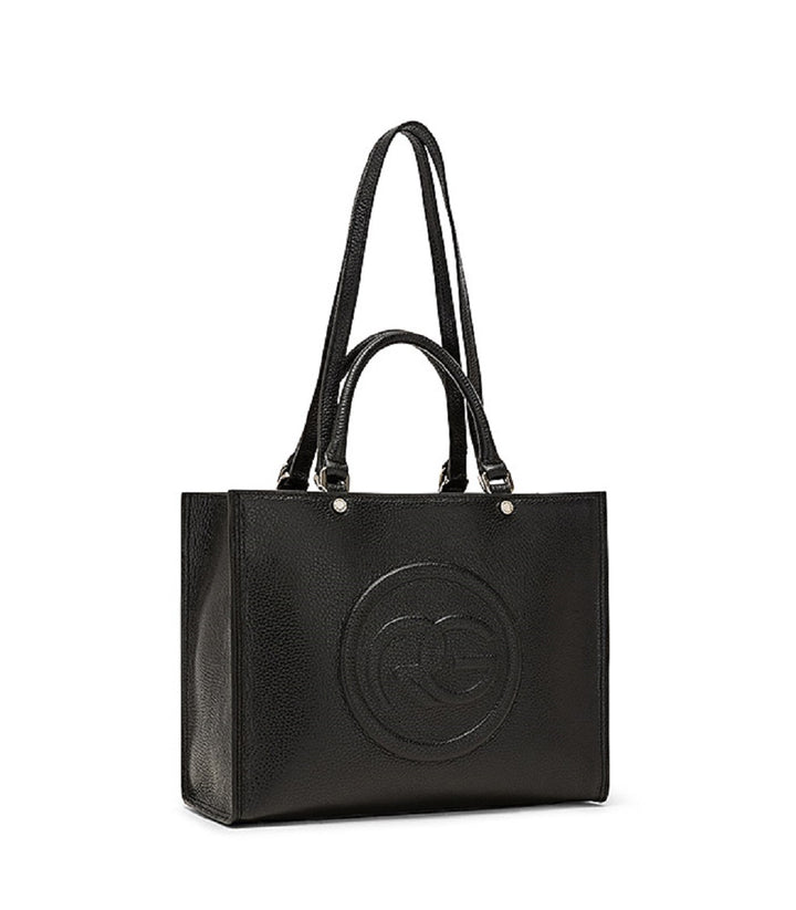 Roberta Gandolfi Roberta Pelle medium Borsa a mano in pelle con doppi spallacci per essere portata a spalla e tramezza Nuova