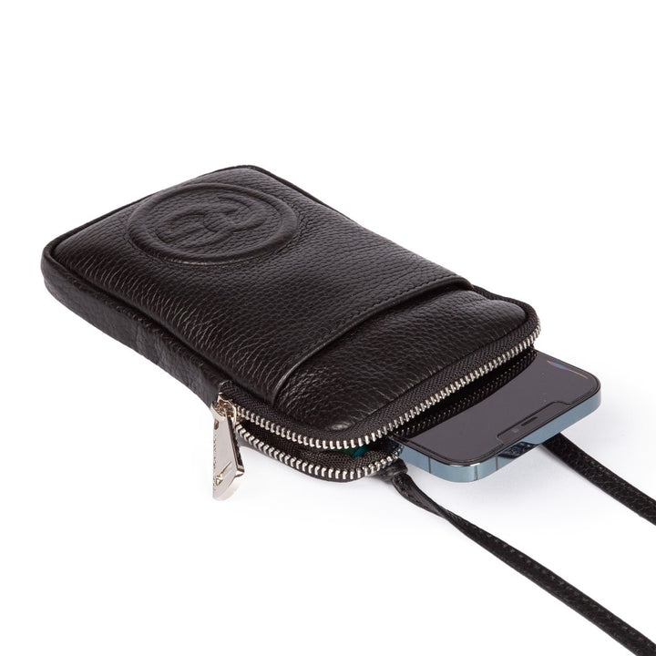 Roberta Gandolfi RG Phone holder in pelle di vitello con tracolla staccabile e regolabile Promozione
