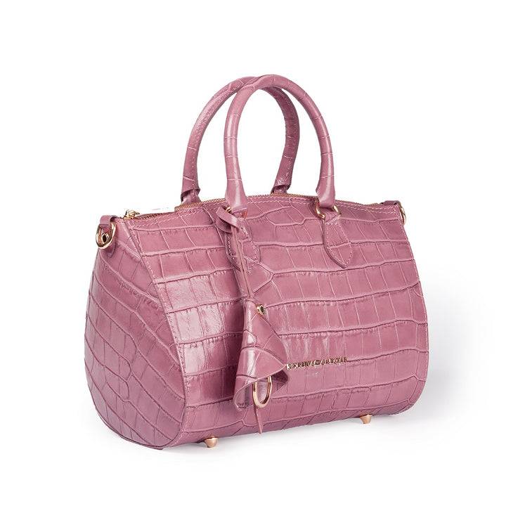 Roberta Gandolfi Nicole Cocco bowling in pelle lucida stampa cocco con tracolla staccabile e regolabile Fino Al -60%