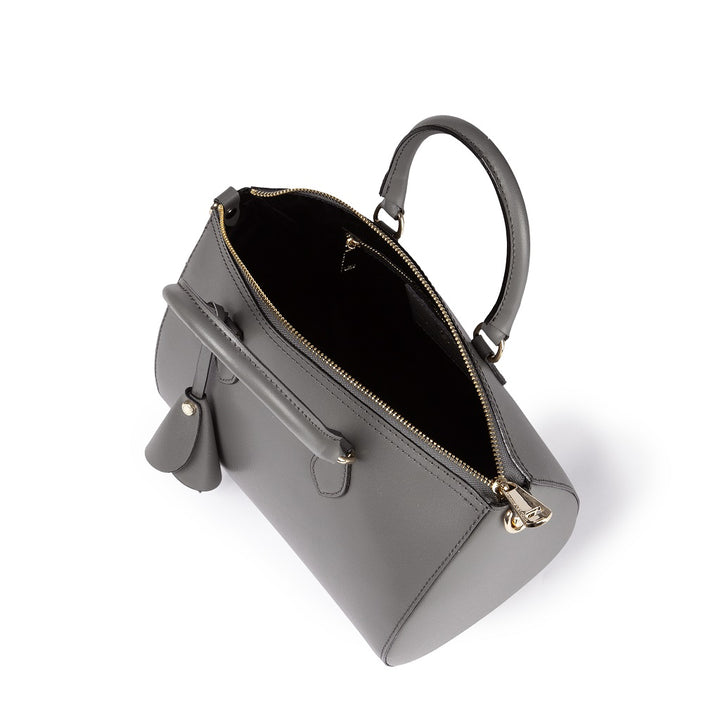 Roberta Gandolfi Nicole bowling in pelle stampa "light saffiano" con tracolla staccabile e regolabile Sottocosto