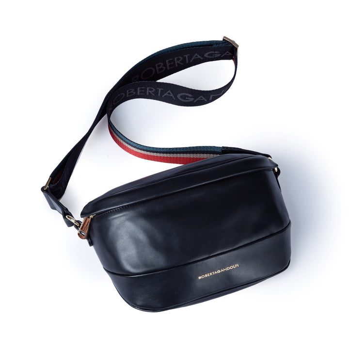 Roberta Gandolfi Micol Belt Bag in pelle con tracolla regolabile e catena amovibile Novità