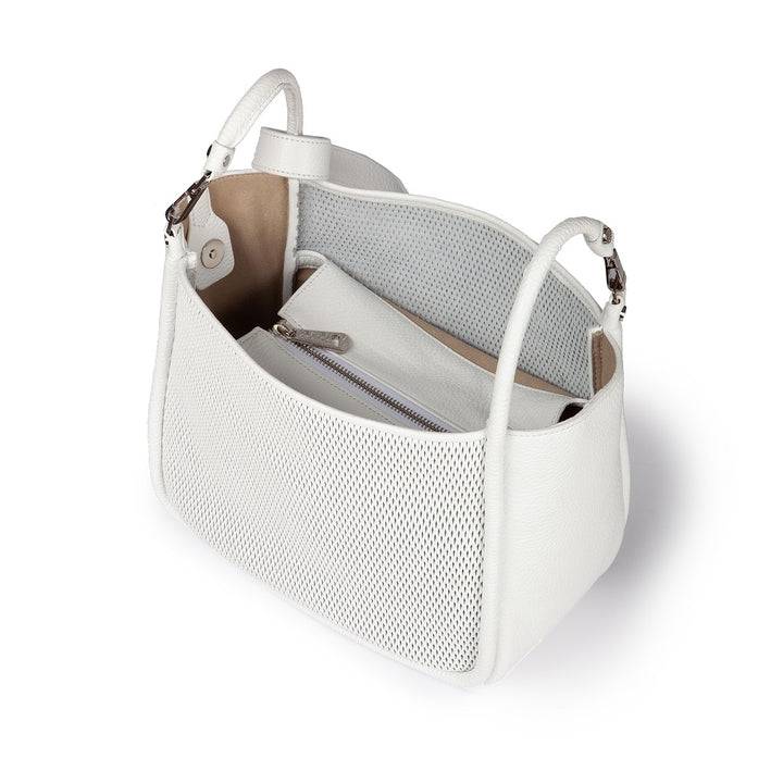 Roberta Gandolfi Yuma medium 3 in 1 borsa a mano in pelle trasformabile con tracolla staccabile Vendita Economica