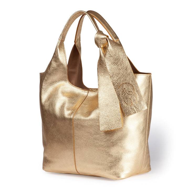 Roberta Gandolfi Maia Tote borsa hobo in pelle martellata Acquista Ora