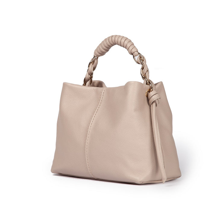 Roberta Gandolfi Amina small borsa a mano in pelle con manico tubolare fasciato e tracolla staccabile Offerta
