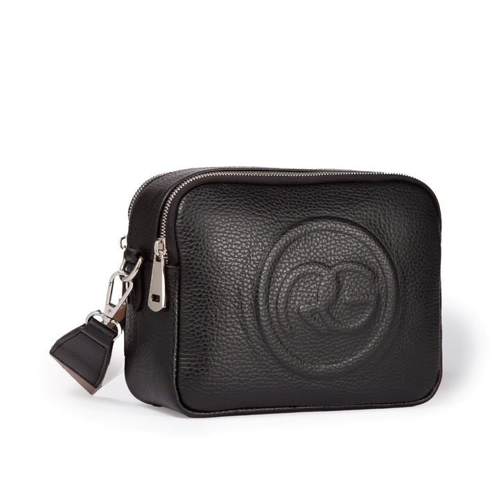Roberta Gandolfi Roberta Pelle camera e crossbody in pelle con doppio scomparto e tracolla staccabile Online