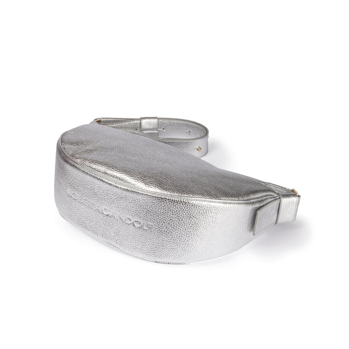 Roberta Gandolfi Micol Banana small cross body in vitello martellato metal con tracolla regolabile Vendite Flash