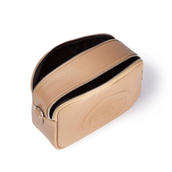 Roberta Gandolfi Roberta Pelle camera e crossbody in pelle con doppio scomparto e tracolla staccabile Trasporto libero internazionale