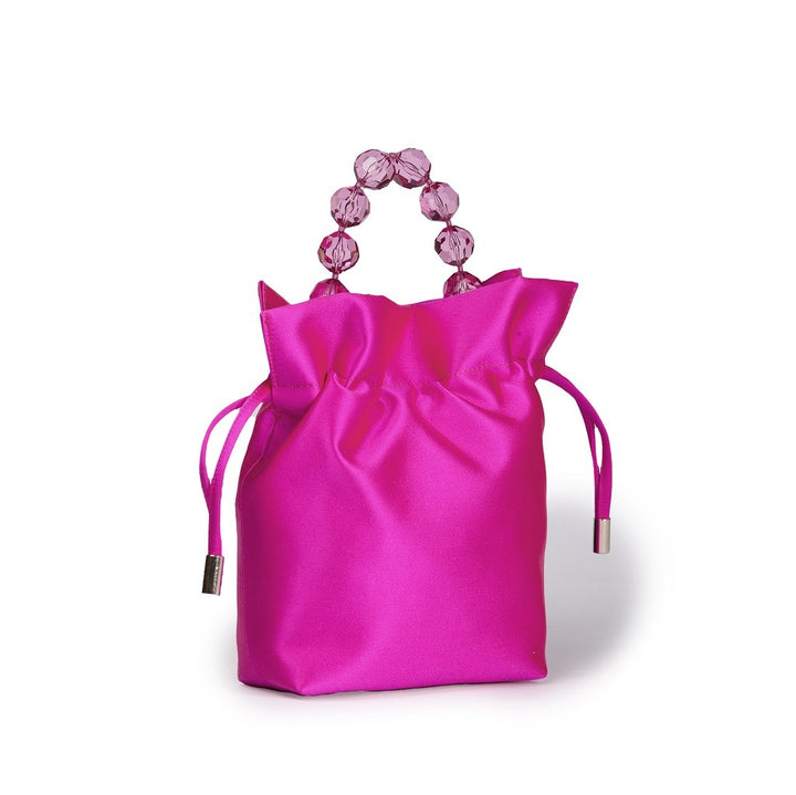 Roberta Gandolfi Sirenetta Tulip mini secchiello in raso di seta e manico gioiello Outlet