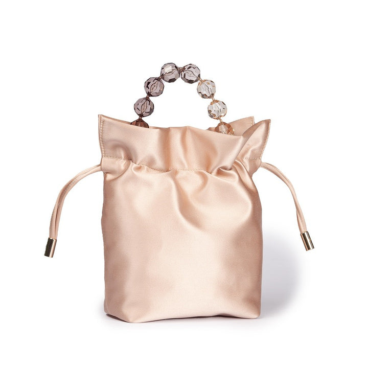 Roberta Gandolfi Sirenetta Tulip mini secchiello in raso di seta e manico gioiello In Vendita