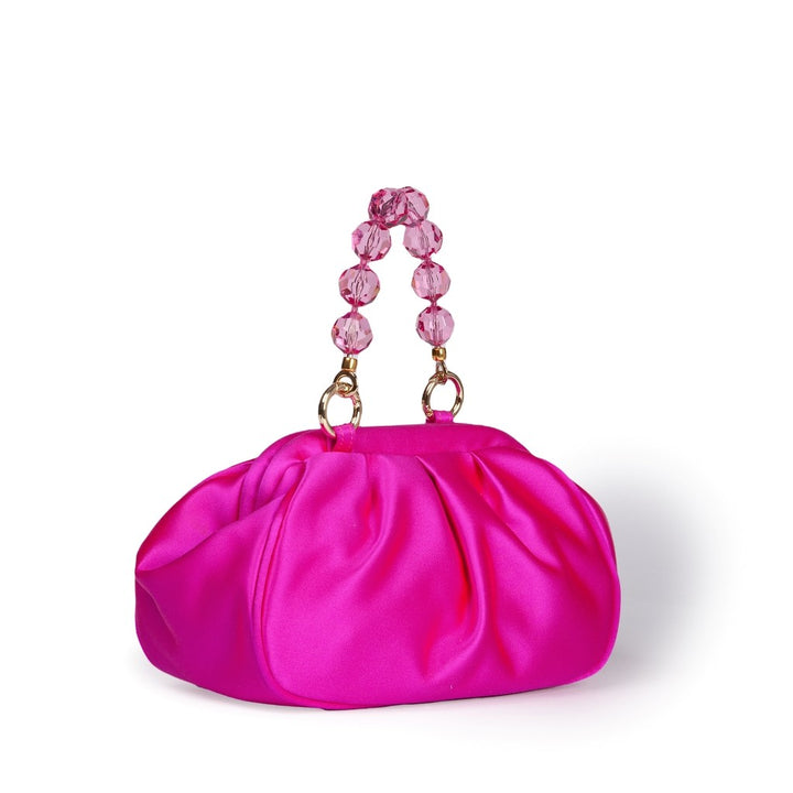 Roberta Gandolfi Sirenetta Puffy mini bag in raso di seta e manico gioiello Saldi