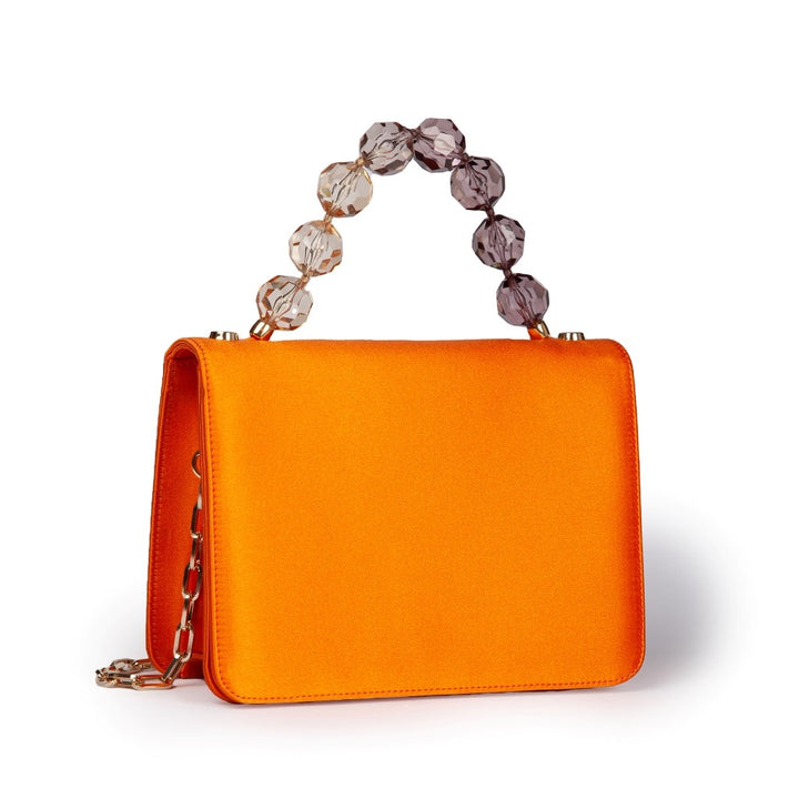Roberta Gandolfi Sirenetta Mini bag in raso di seta e manico gioiello Offerte