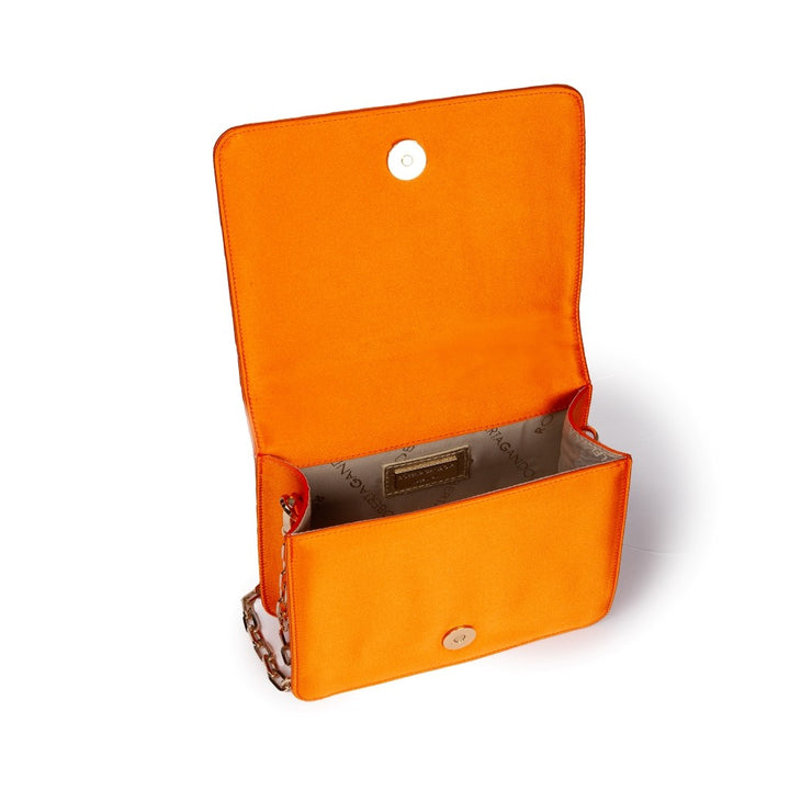 Roberta Gandolfi Sirenetta Mini bag in raso di seta e manico gioiello Offerte